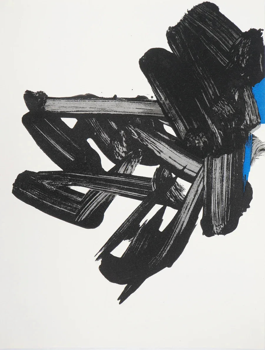 Pierre Soulages - Lithographie n°17 (Original lithograph, 1963) - Hedonism Gallery