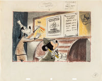 Walt Disney Educational Media - Mickey Mouse and Goofy (Original Drawing with “Poison Safety” Study Prints Complete Set, 1975) - Hedonism Gallery