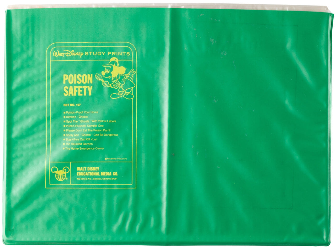 Walt Disney Educational Media - Mickey Mouse and Goofy (Original Drawing with “Poison Safety” Study Prints Complete Set, 1975)