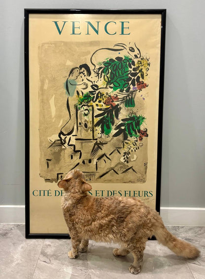 Marc Chagall - Vence (Hand-signed by Chagall, Mourlot lithograph, 1954)