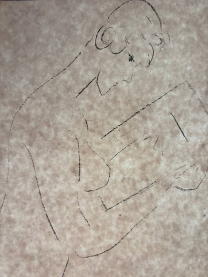 Henri Matisse - La Lecture, nu de profil: Reading, Nude in Profile (Original 113-Year-Old Lithograph, 1913)