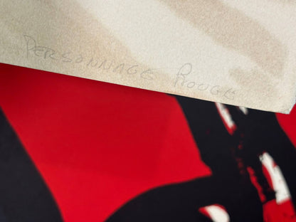 Bengt Lindström - Personnage Rouge (Original lithograph, hand-signed, 1970s)