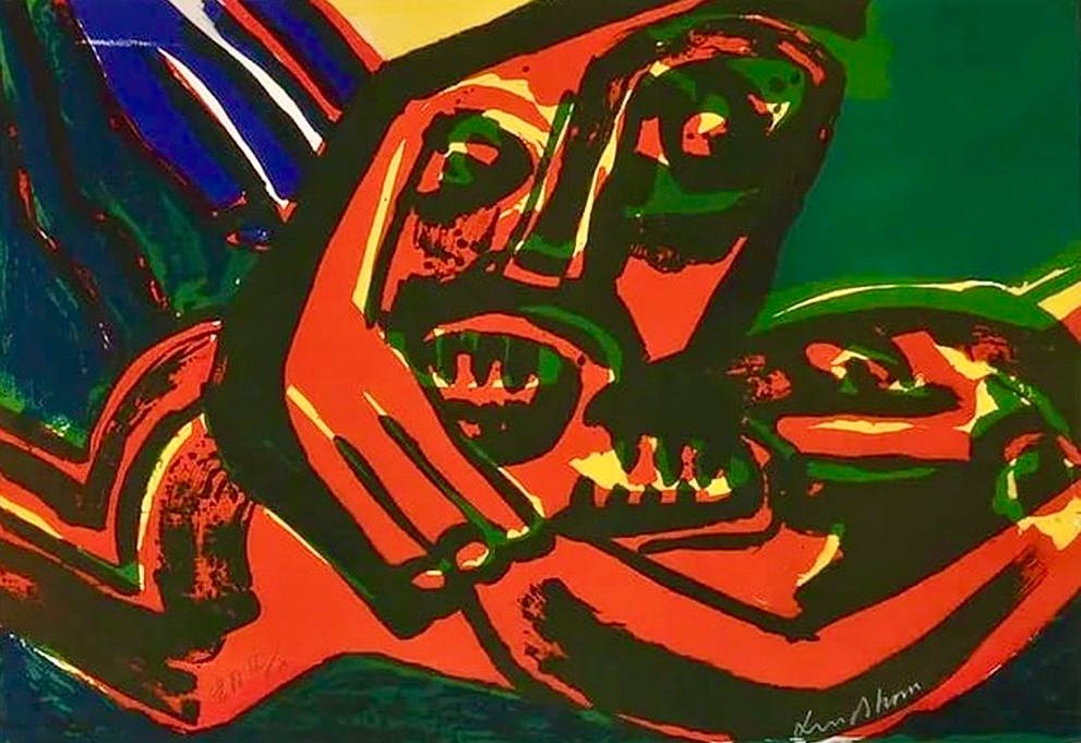 Bengt Lindström - Untitled (Original lithograph, hand-signed, E.A. II/X, 1970s)
