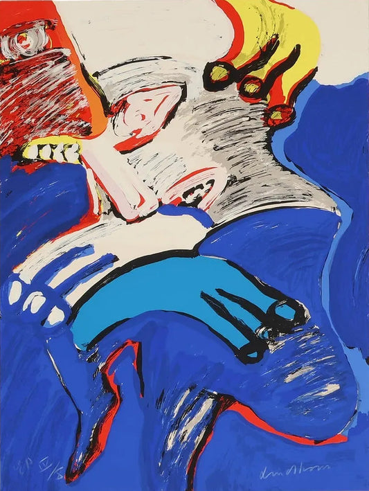 Bengt Lindström - Couple (Original lithograph, hand-signed, 1970s)