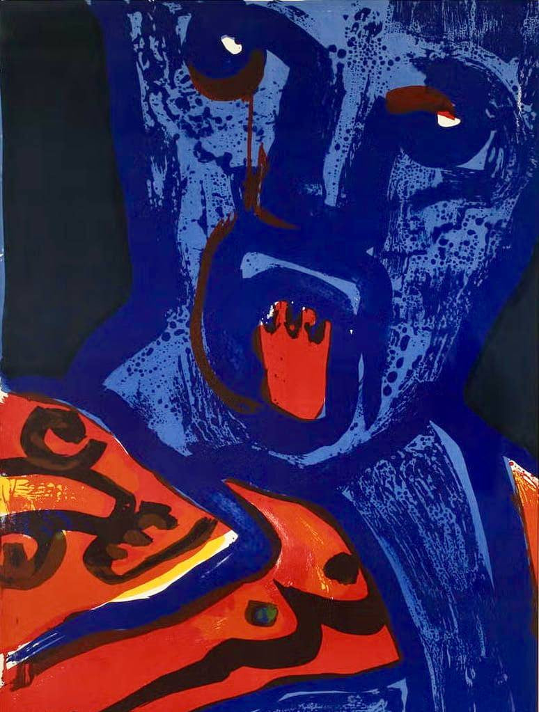 Bengt Lindström - Cry (Original lithograph, hand-signed, 1970s)