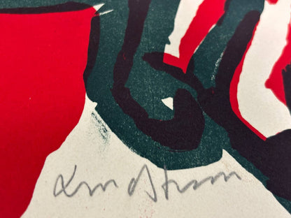 Bengt Lindström - The Fight (Original lithograph, hand-signed, 1970s)