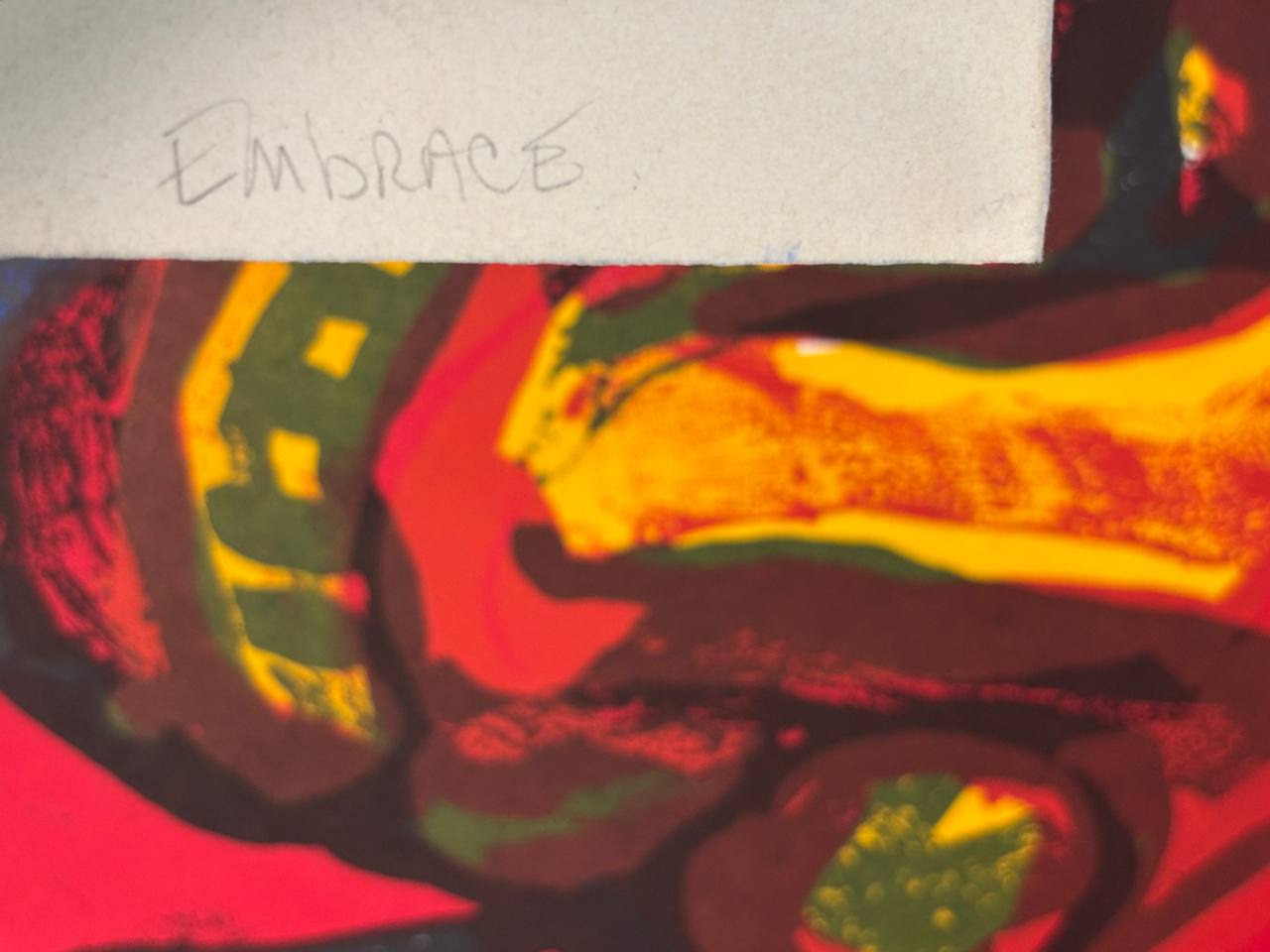 Bengt Lindström - Embrace (Original lithograph, hand-signed, 1970s)