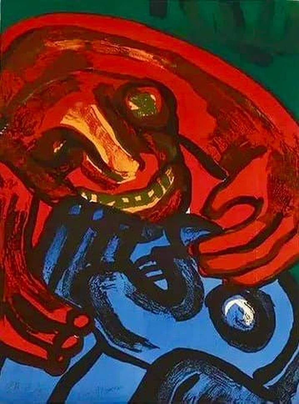 Bengt Lindström - Embrace (Original lithograph, hand-signed, 1970s)