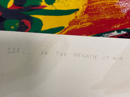 Bengt Lindström - The Breath of Air (Original lithograph, hand-signed, 1970s)
