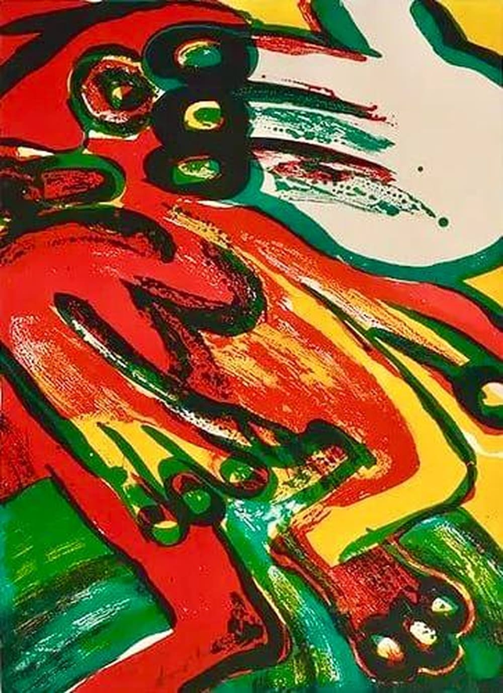 Bengt Lindström - The Breath of Air (Original lithograph, hand-signed, 1970s)
