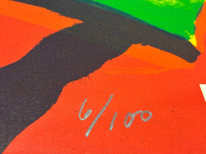 Bengt Lindström - Landscape of Lapeland (Original lithograph, hand-signed, 1970s)