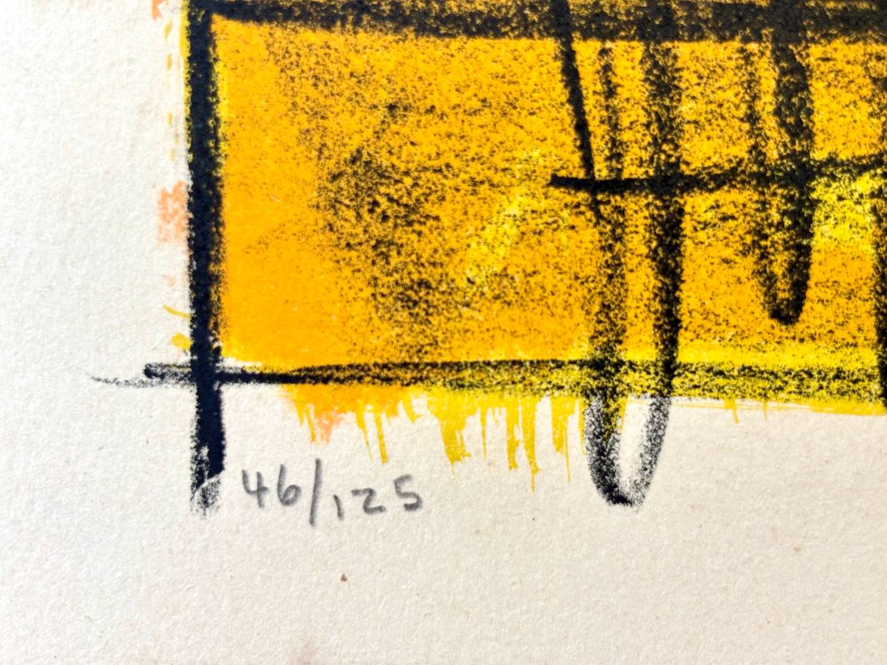 Bernard Buffet - Tournesols et melon (Original lithograph, hand-signed, 1955)
