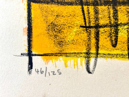 Bernard Buffet - Tournesols et melon (Original lithograph, hand-signed, 1955)