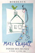 Marc Chagall - La Maison de mon Village (Hand-signed by Chagall, Mourlot lithograph, 1969)