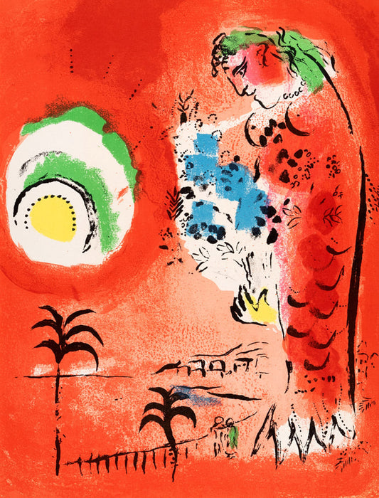 Marc Chagall - La Baie des Anges (Original lithograph, 1960)