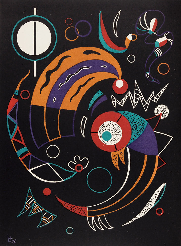 Wassily Kandinsky - Comètes (Original Mourlot Lithograph, Verve, 1938)