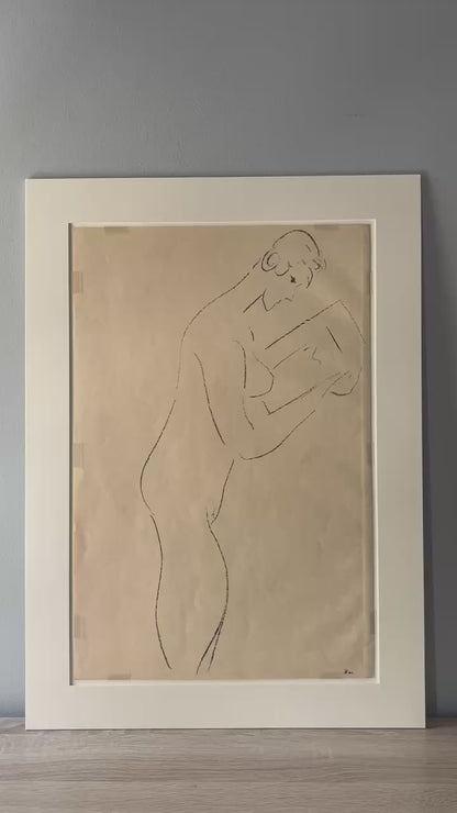 Henri Matisse - La Lecture, nu de profil: Reading, Nude in Profile (Original 113-Year-Old Lithograph, 1913)