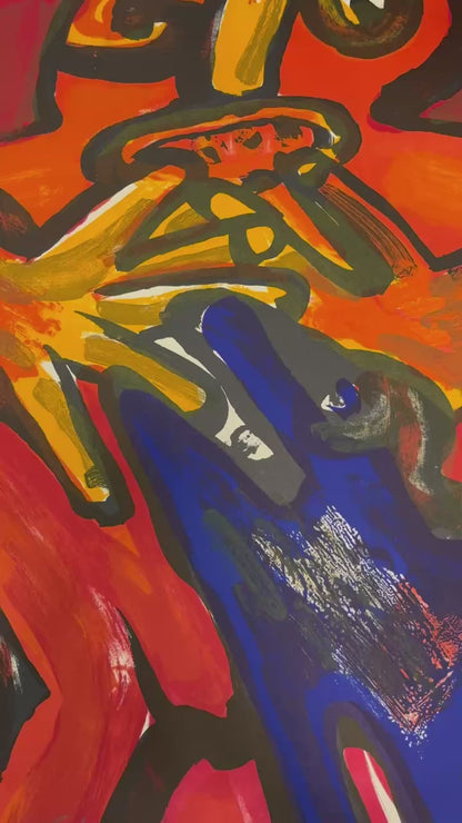 Bengt Lindström - Contemplation (Original lithograph, hand-signed, 1970s)