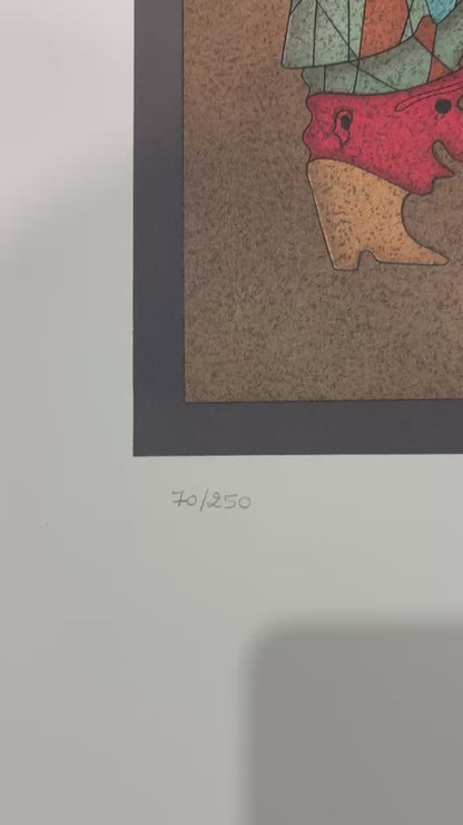 Mihail Chemiakin - Carnival in St. Petersburg, Suite of 5 Lithographs (1988)